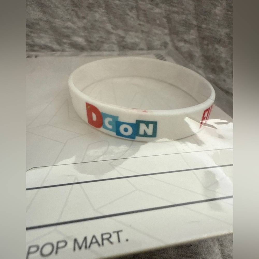 White DCON Silicone Bracelet